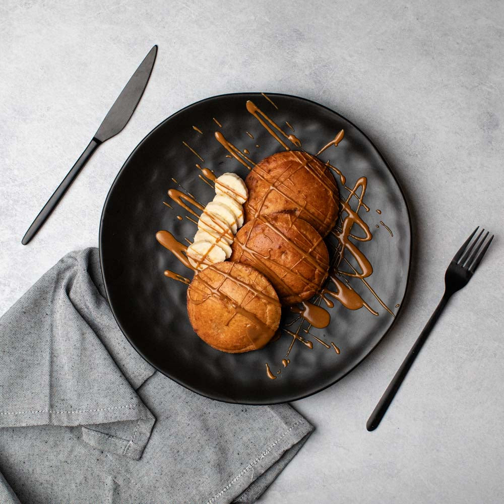 Banana Protein Pancake w/ Biscoff Spread