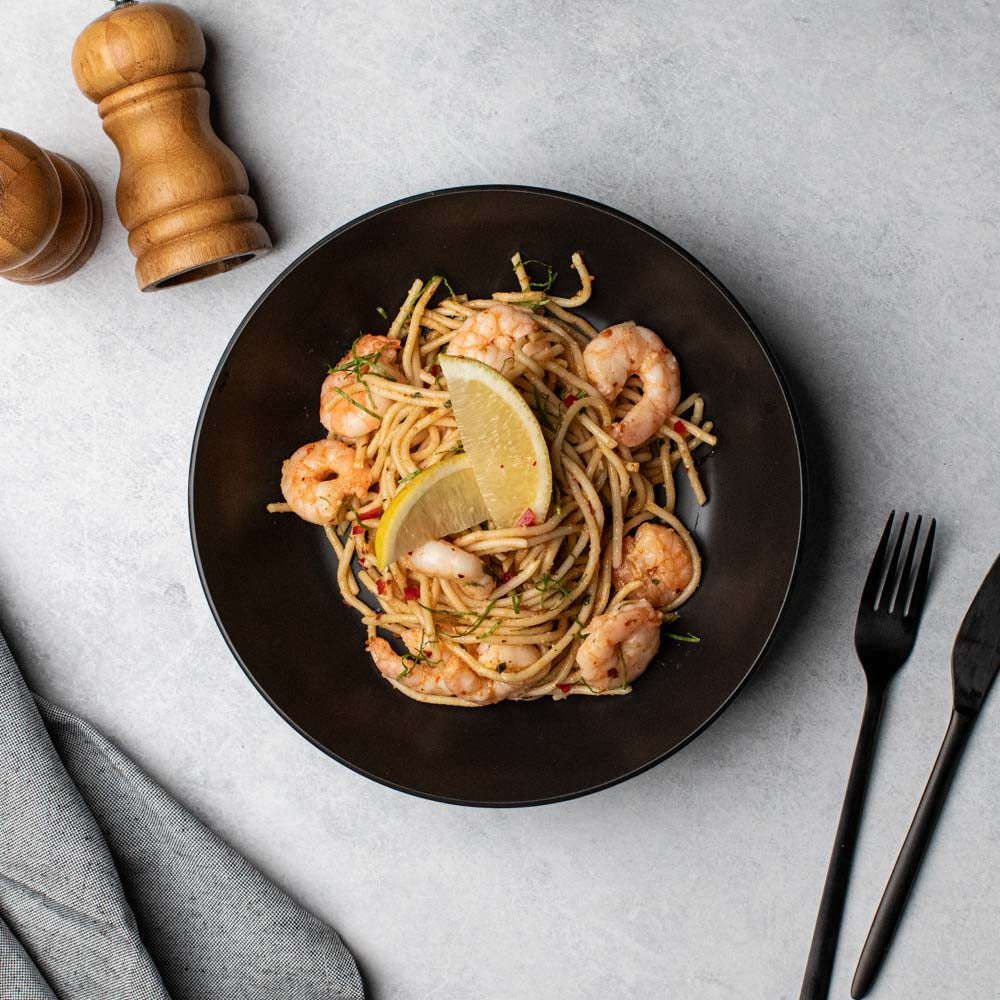 Chilli Garlic Prawn Spaghetti