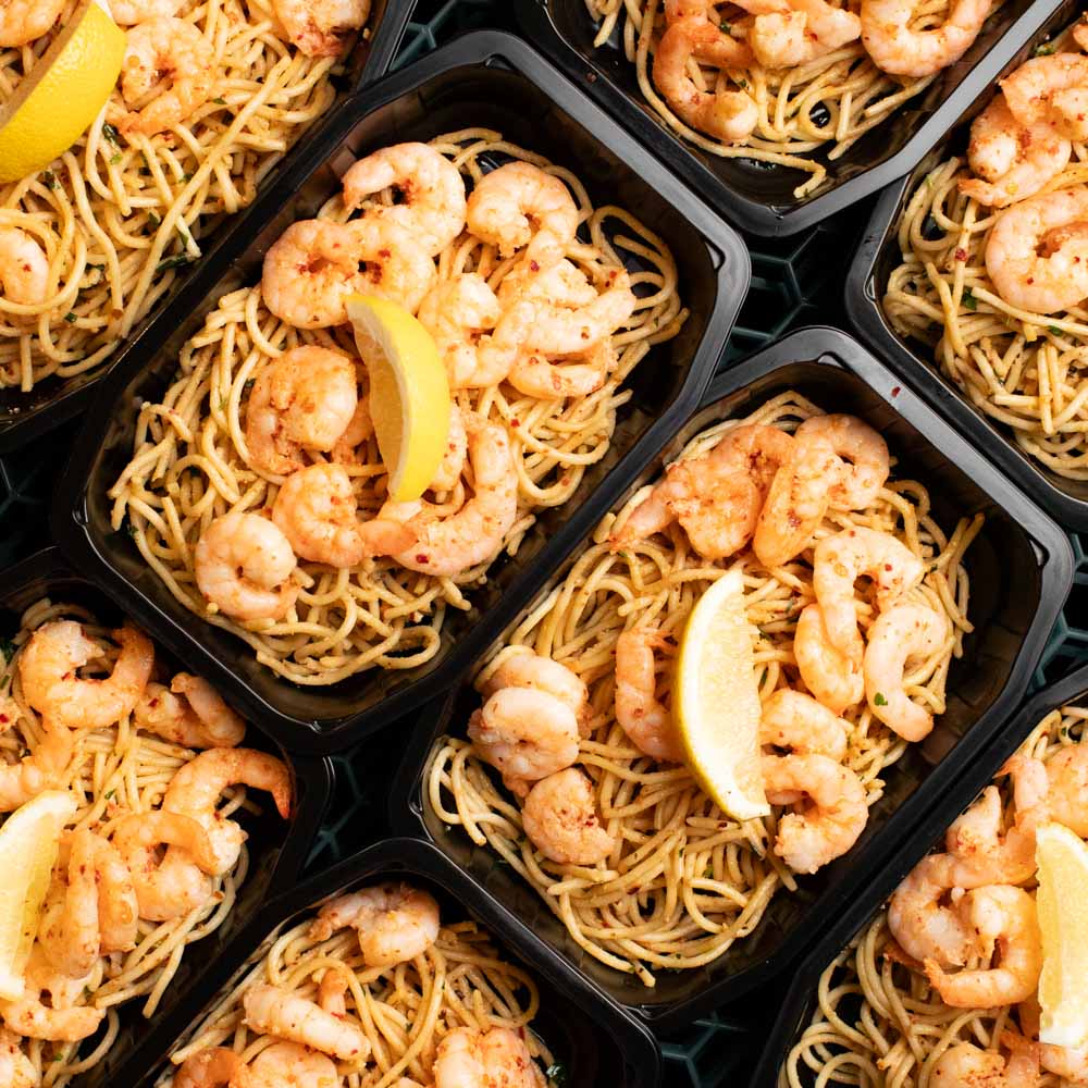 Chilli Garlic Prawn Spaghetti