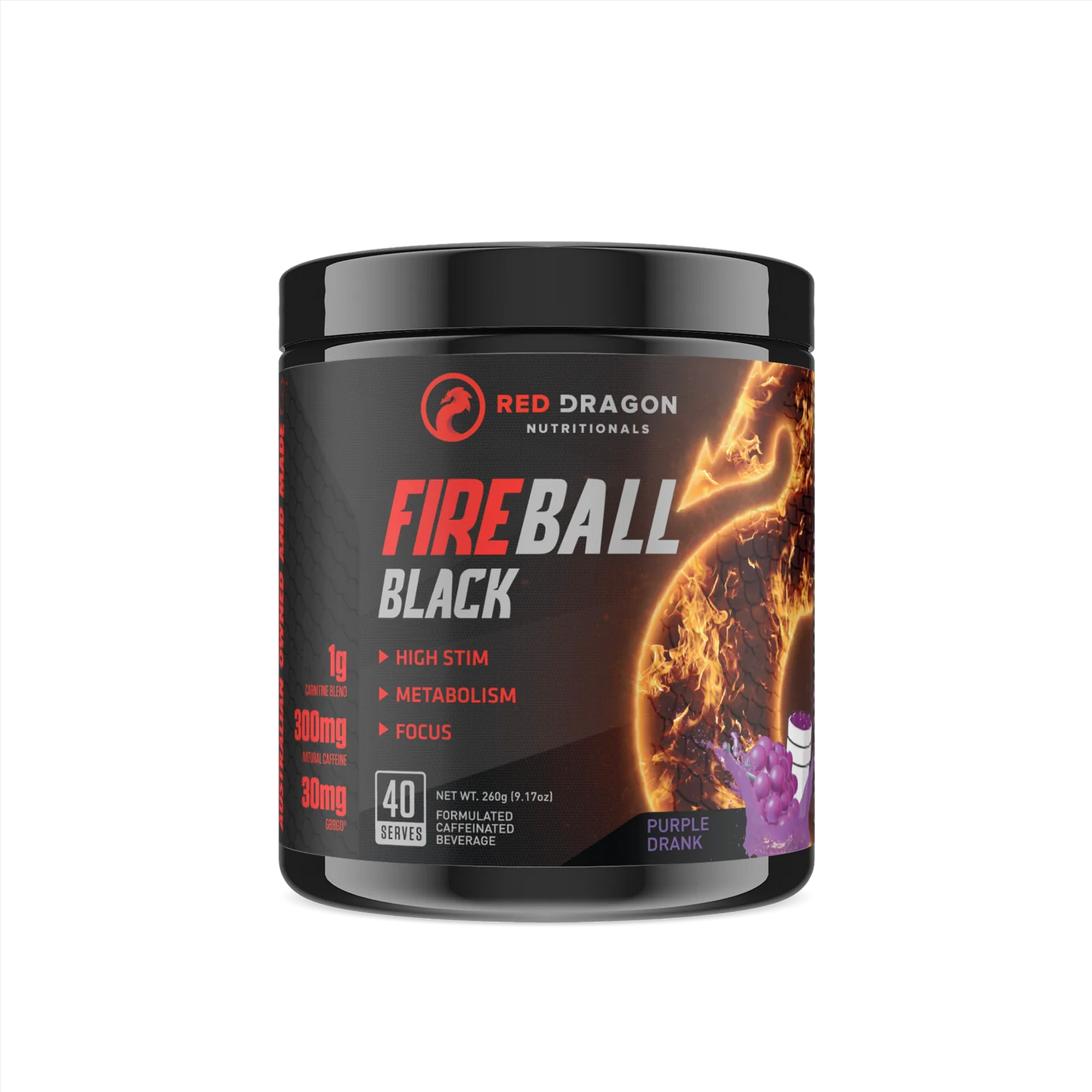 RED DRAGON NUTRITIONALS FIREBALL BLACK