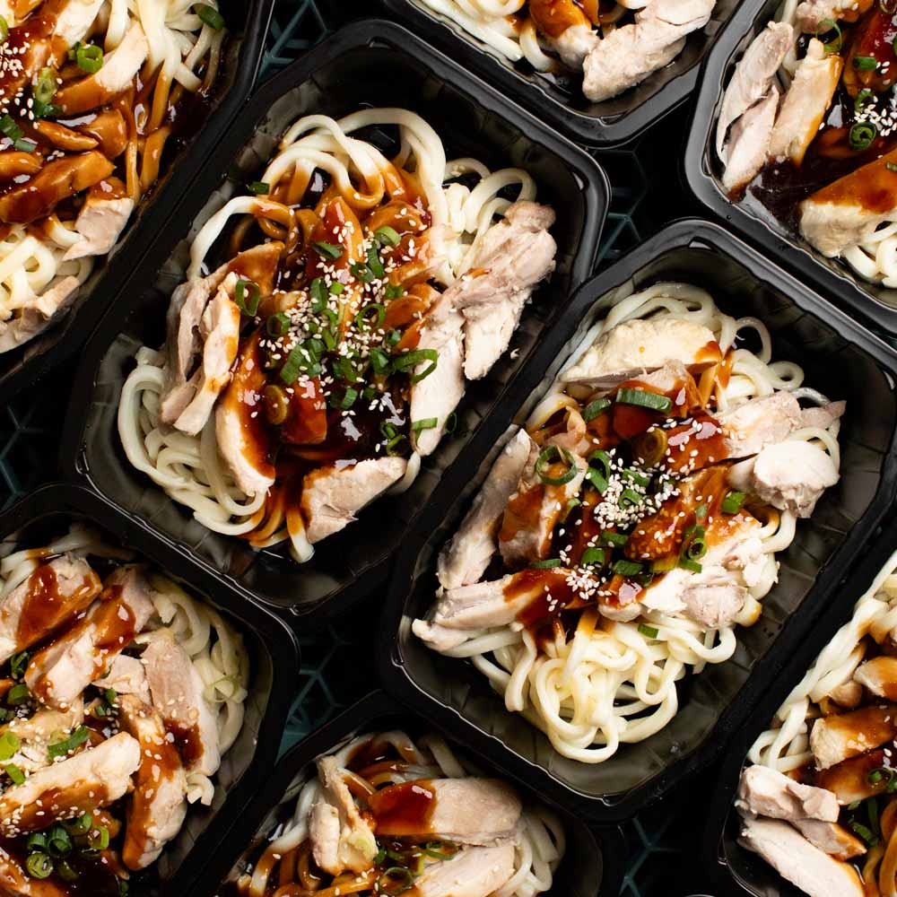 Honey Soy Garlic Chicken Udon Noodles