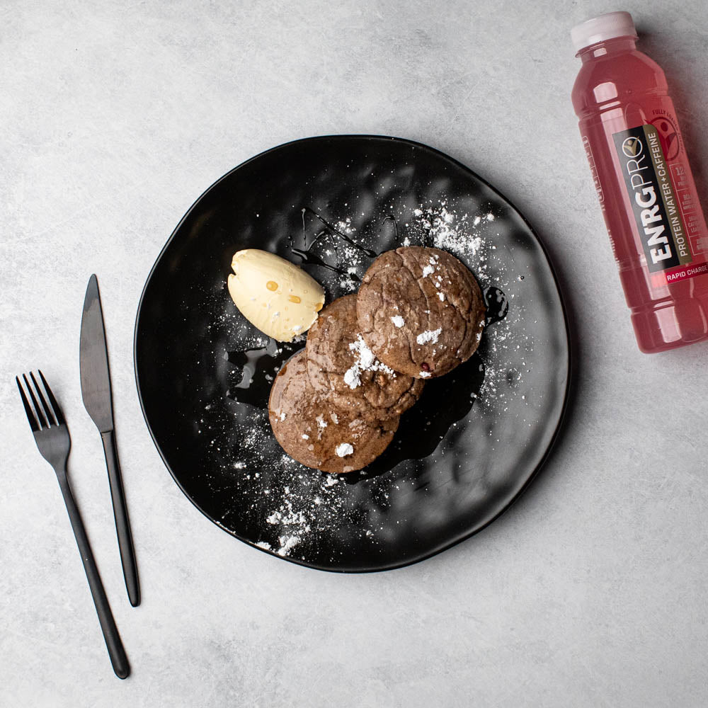 Raspberry & Flaxseed Protein Pancakes