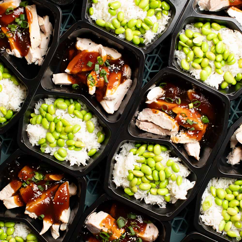Teriyaki Chicken w/ Jasmine Rice & Edamame