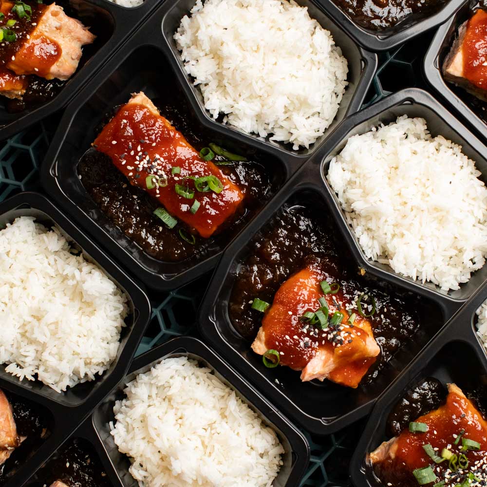 Teriyaki Salmon w/ Jasmine Rice