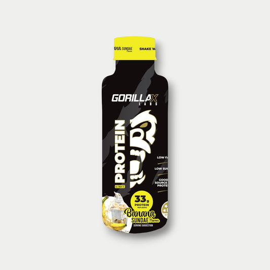 GorillaX Protein Shake Banana Sundae