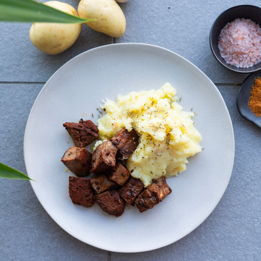 Spiced Rubbed Steak w/ Mash Potato