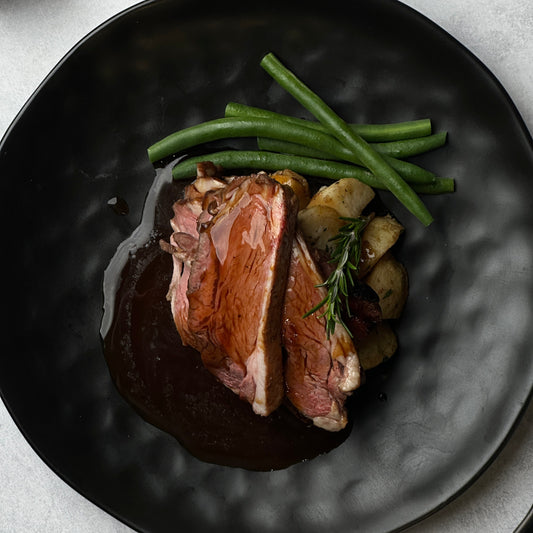 Roast Lamb w/ Forrest Potato & Beans