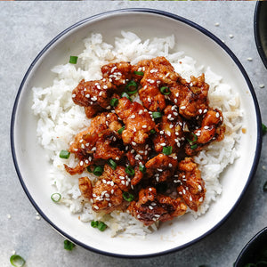 Honey Soy Garlic Chicken w/ Jasmine Rice