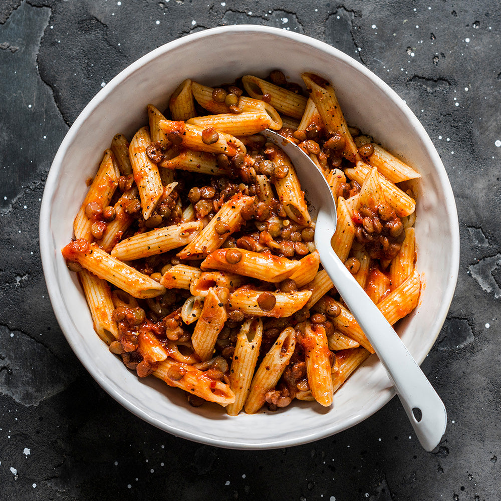 Livefit's Lentil & Soy Protein Bolognese